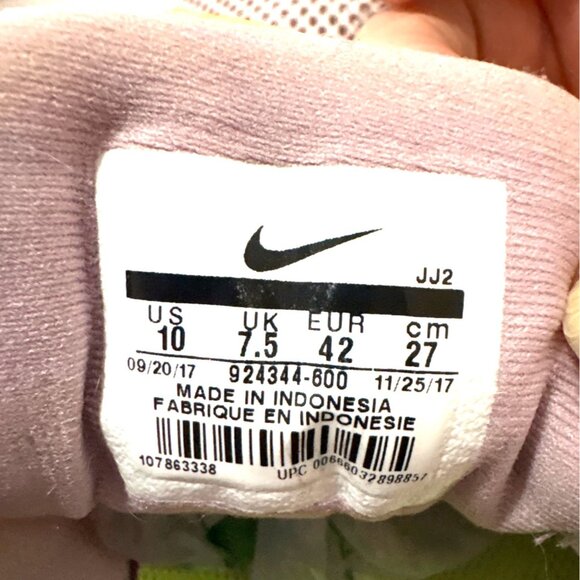 Nike Womens Training Shoes Size 10 Mesh Pink & Gray Lightweight Athletic Sneaker - Picture 6 of 7